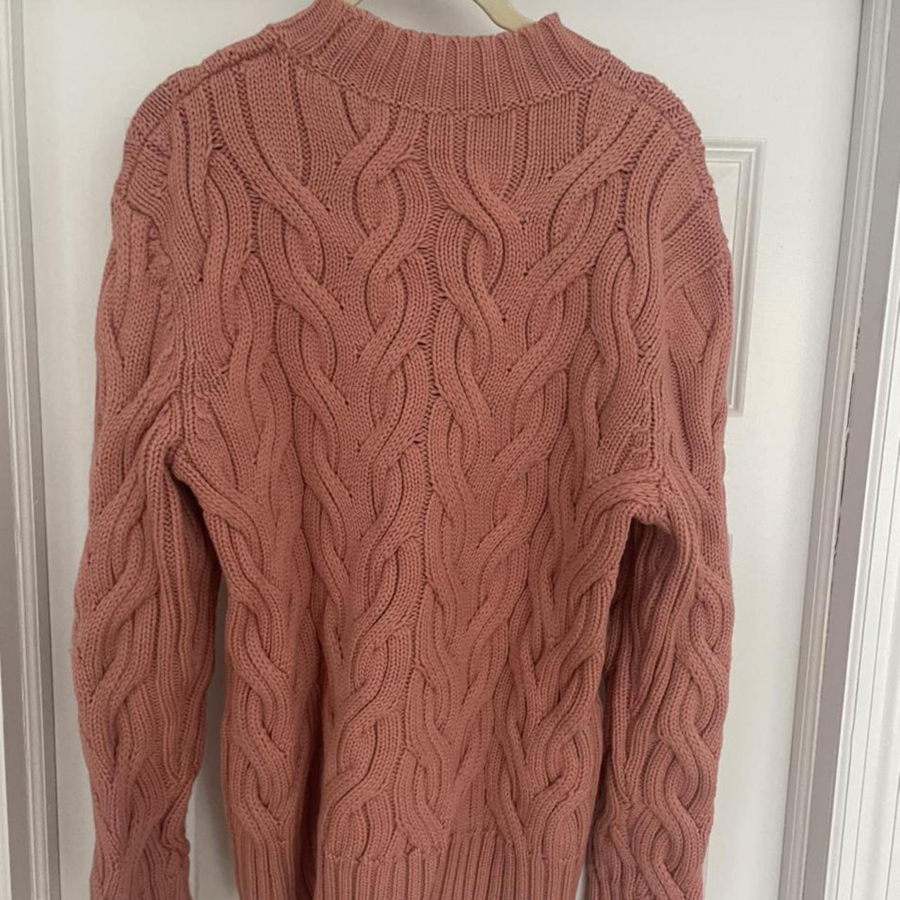 Chunky pink cos sweater. Size s, great condition,... - Depop