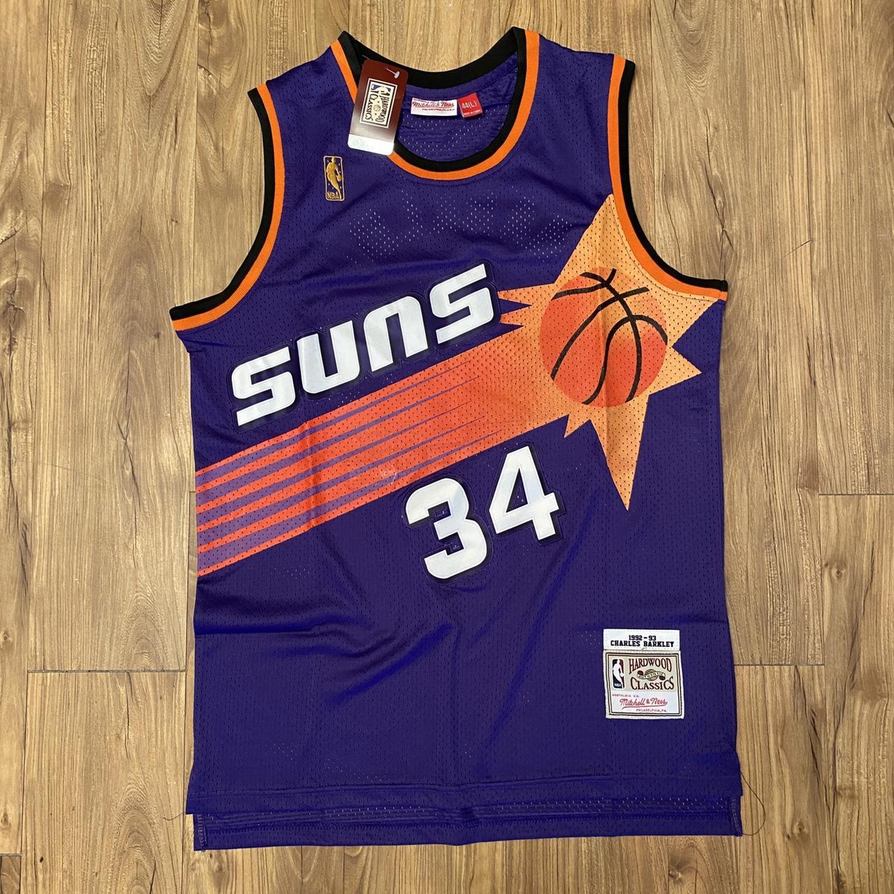 Charles Barkley Phoenix Suns Jersey Large Mitchell... - Depop