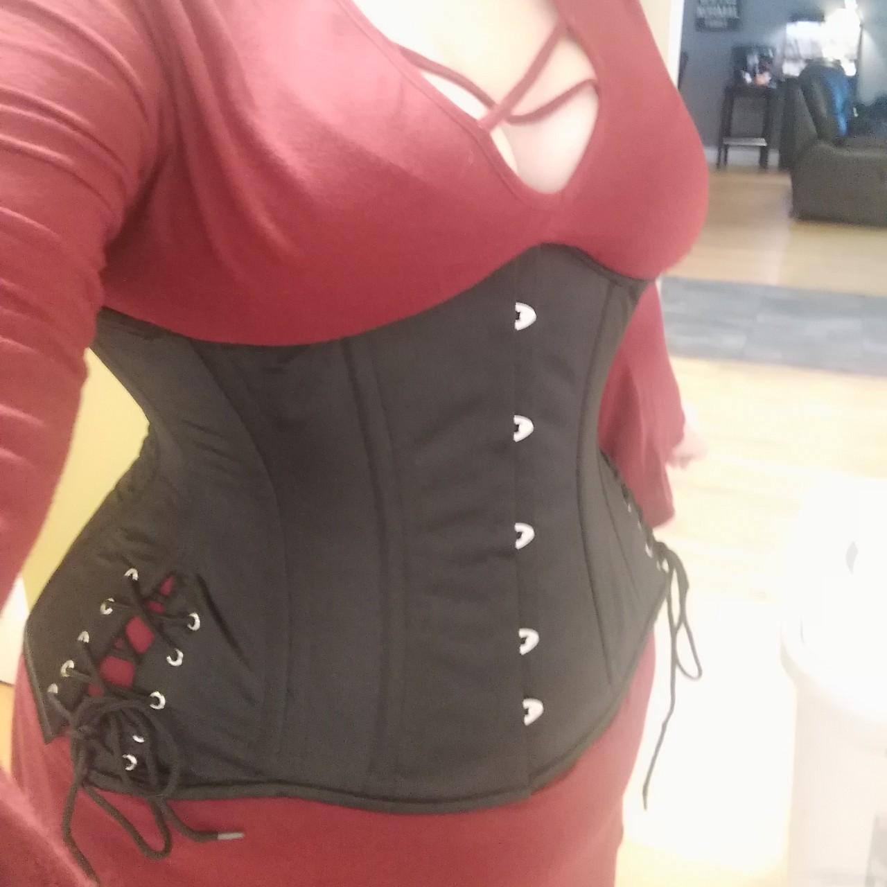 Orchard Corset Longline with Hip Ties Depop