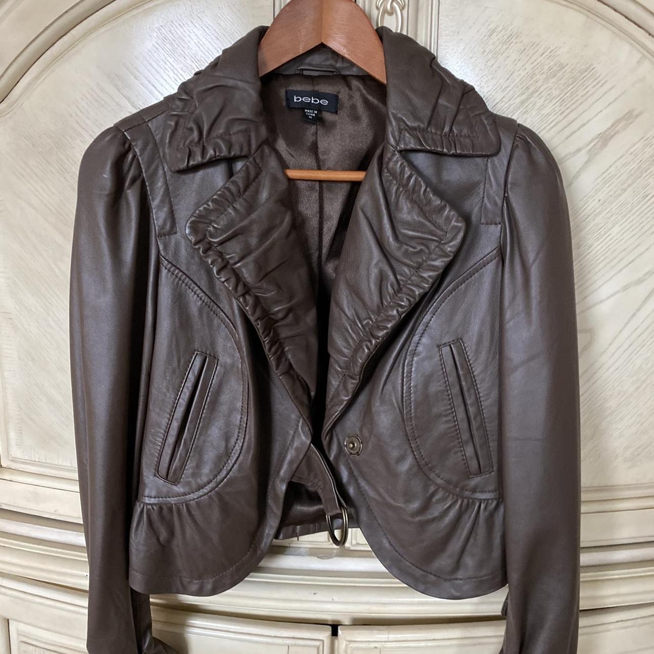 Bebe clearance leather jacket