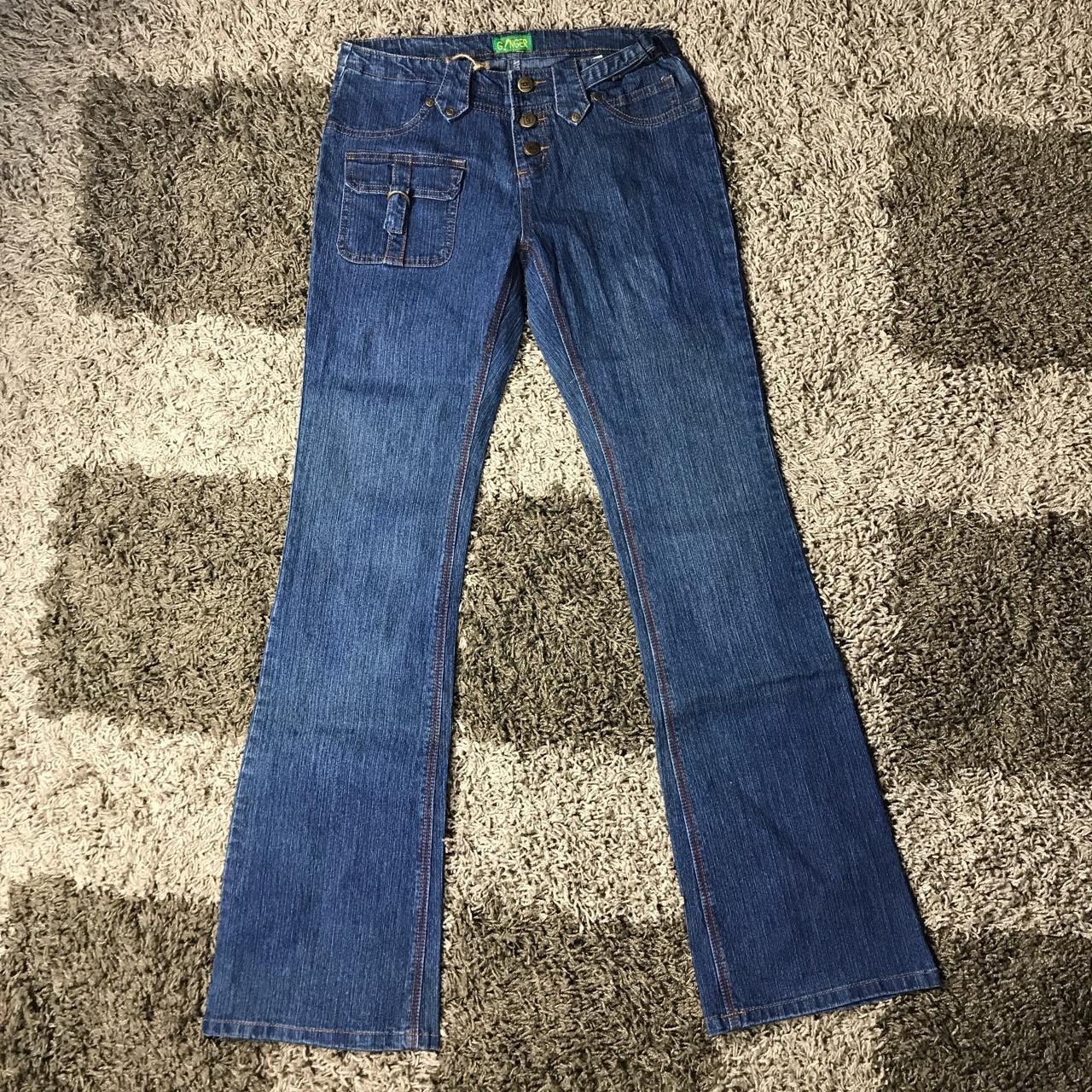 Vintage G!nger low rise flare legs. These jeans run... - Depop