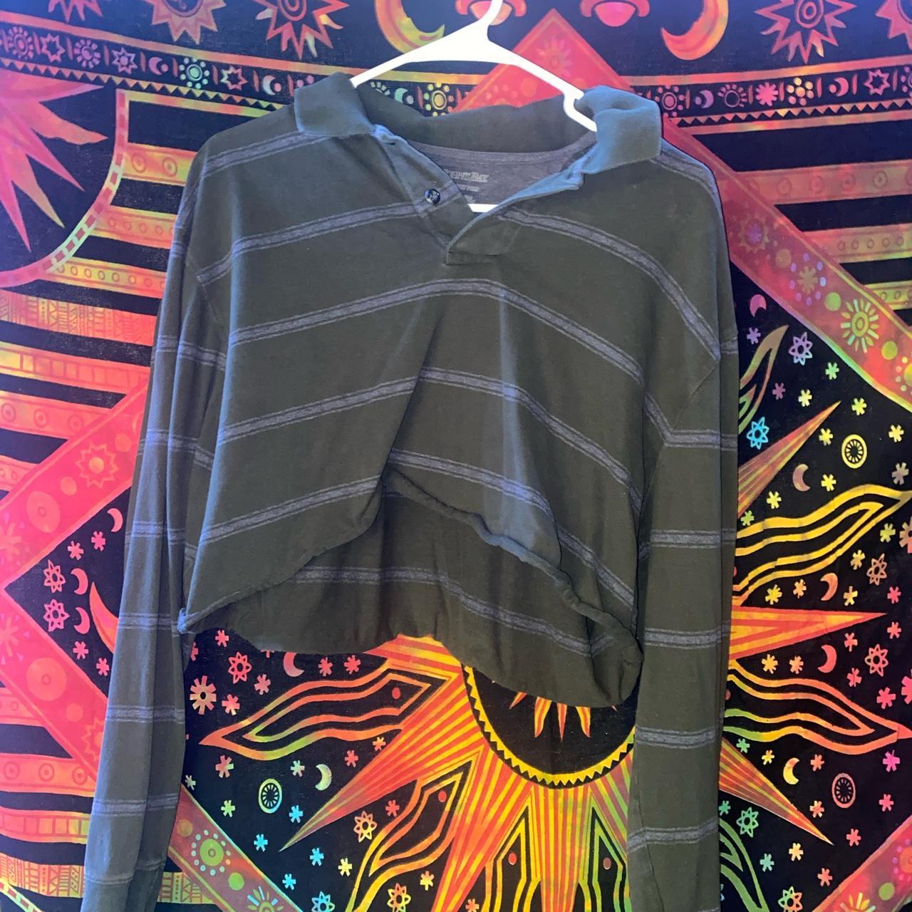 Brandy Melville Women's Polo shirt Green/Navy M – green