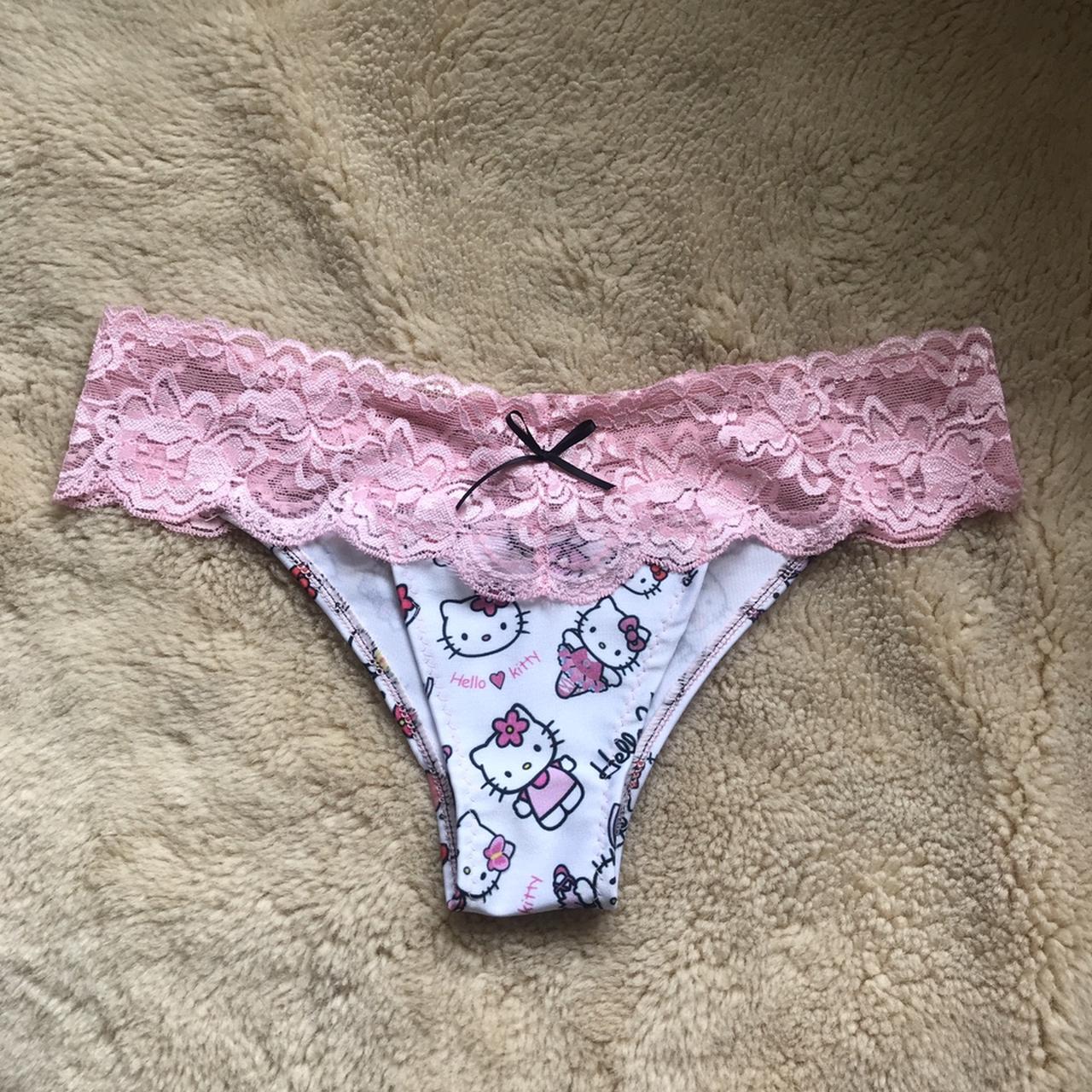 Sexy underwear made with Hello Kitty fabric and pink