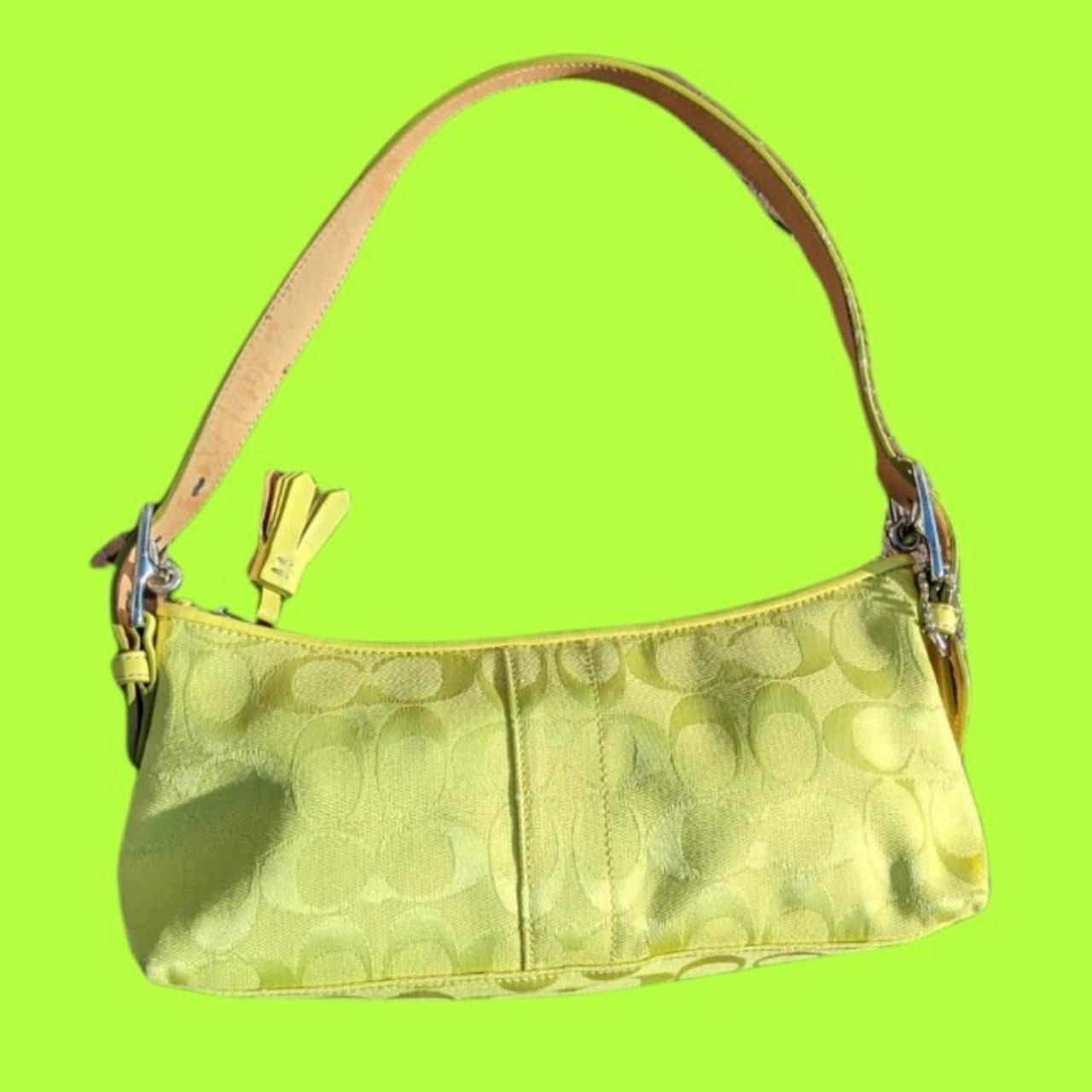 coach lime purse