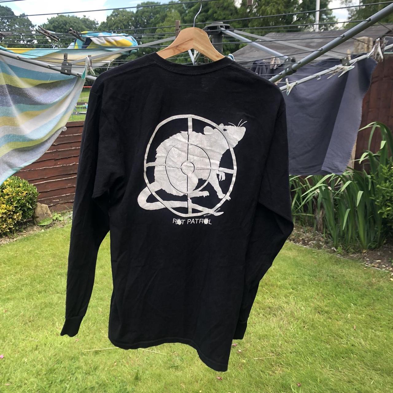 STUSSY LONGSLEEVE T-SHIRT rat patrol graphic.  | Depop