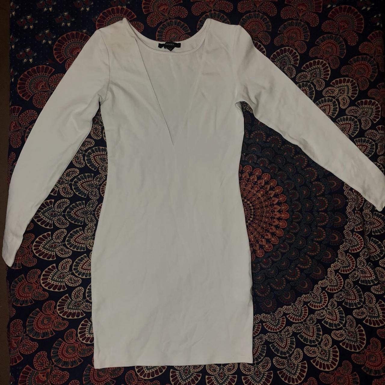 Forever 21 long white dress best sale