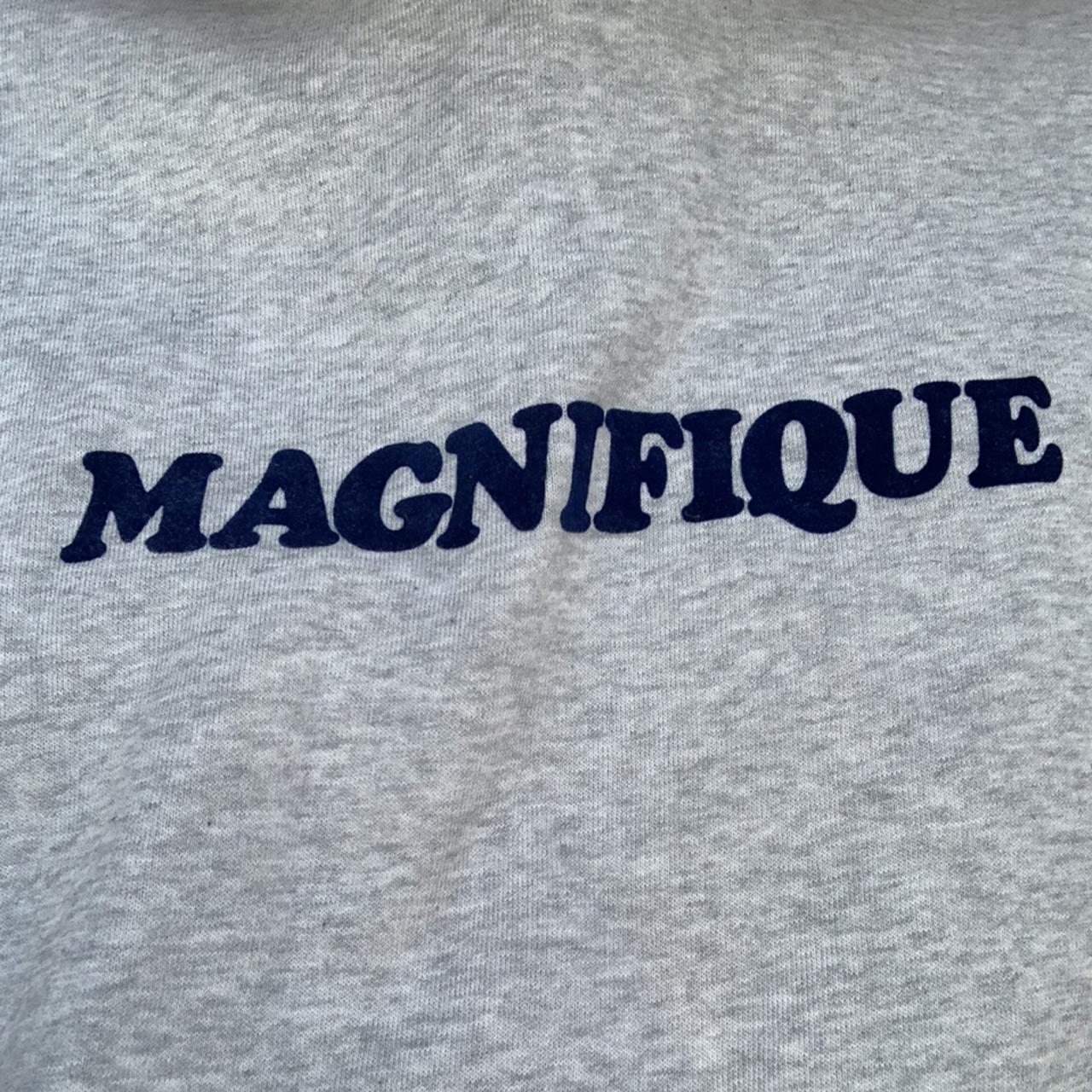 MAGNIFIQUE H M Grey Crew Neck Navy Blue. Depop