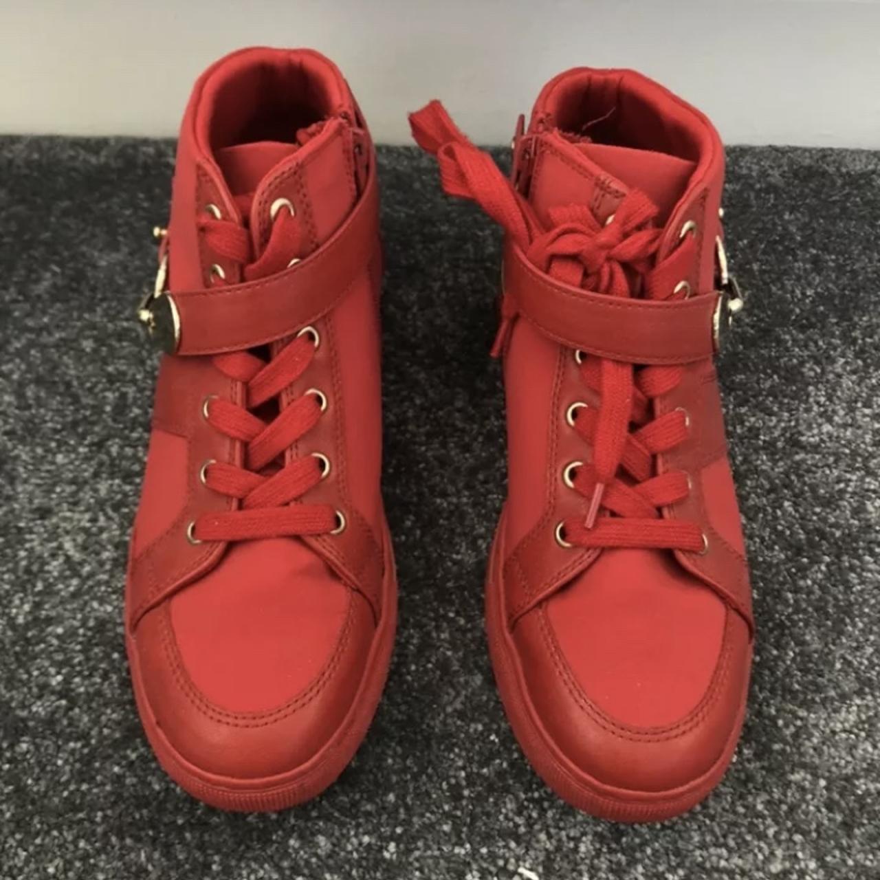 ALDO Women's Red Trainers | Depop