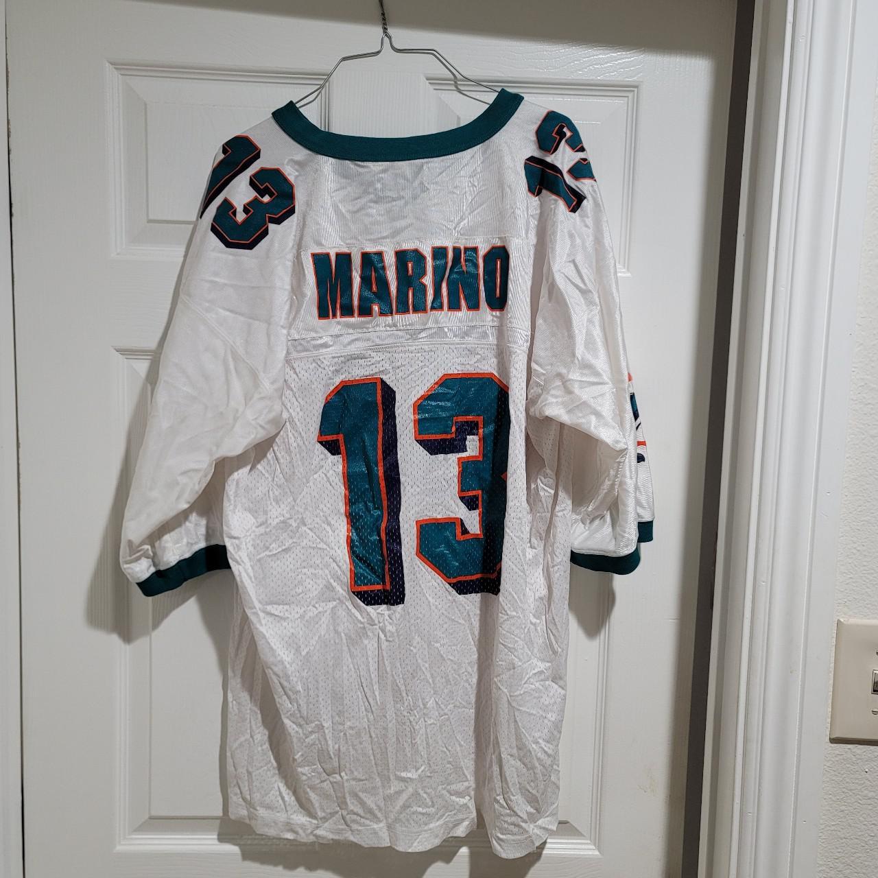 Vintage 1995 Dan Marino dolphins jersey. No rips - Depop