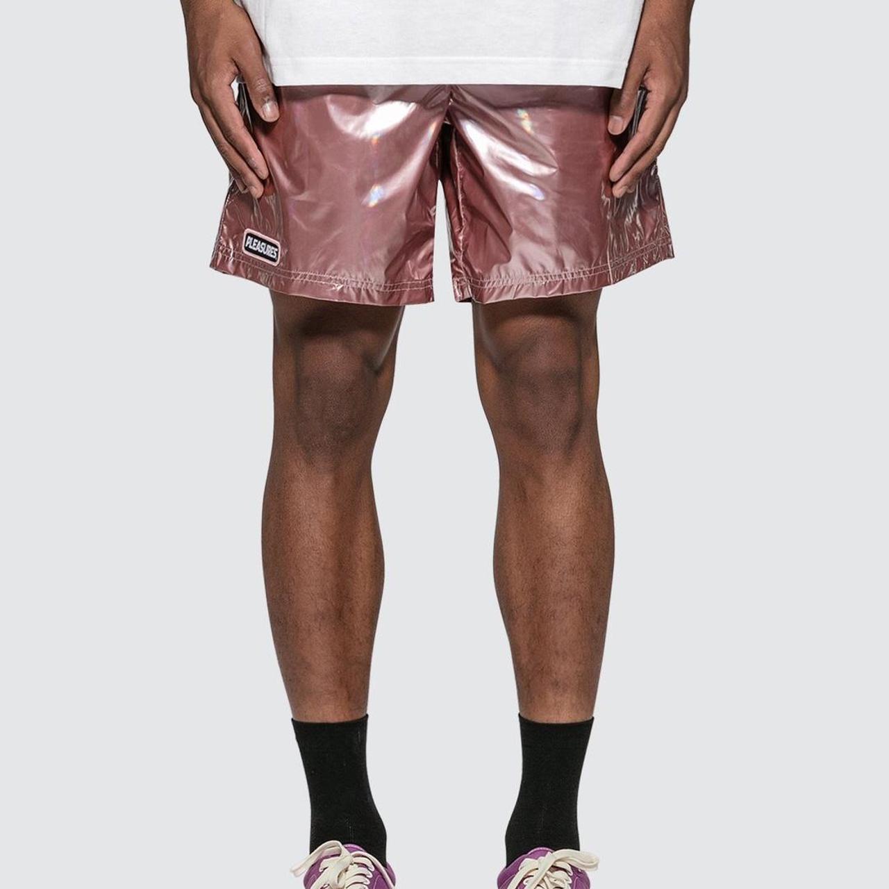 Pleasures Men's Pink Shorts Depop