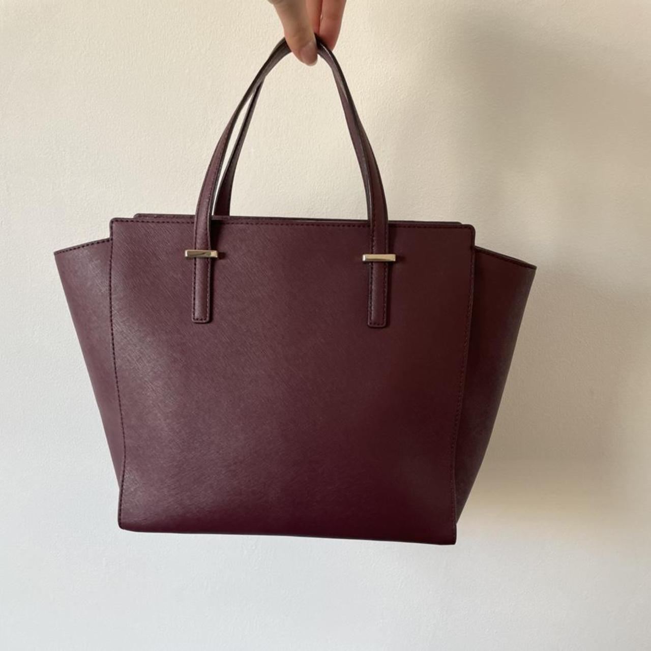 Kate spade 2025 burgundy tote