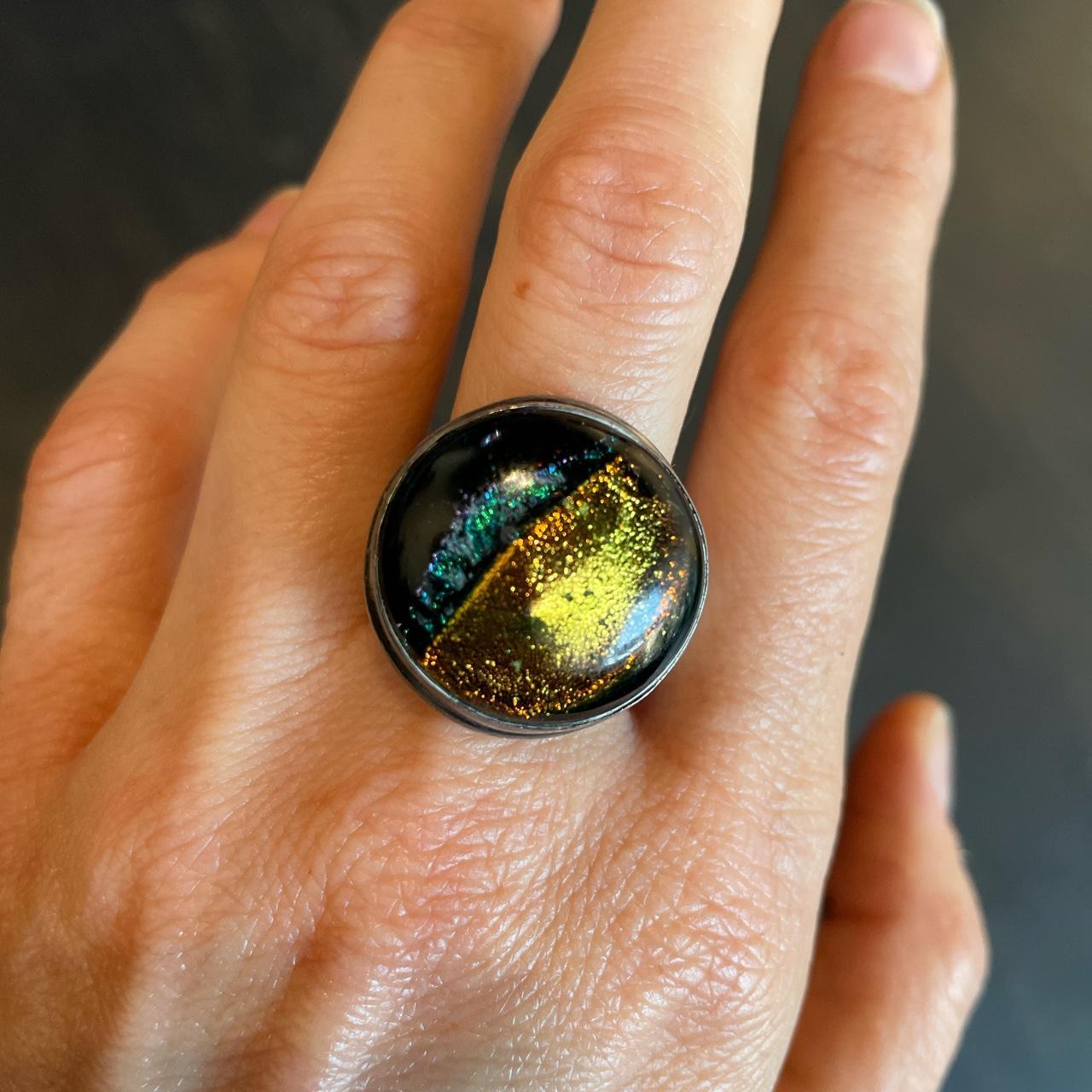 Preloved Women's Ring - Silver/Multi – Unique, fu… - image 1