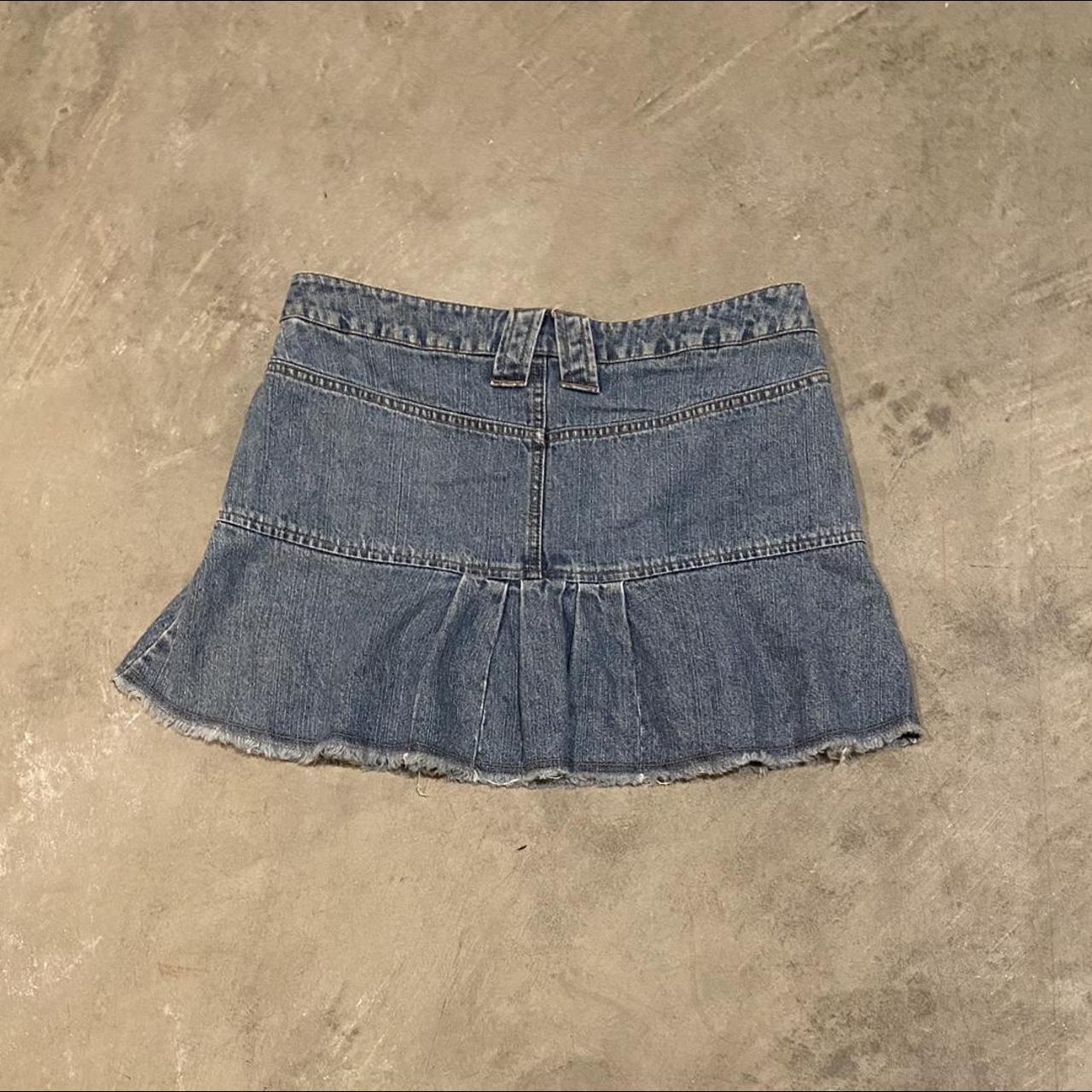 🧸 vintage limited too denim skirt color: denim... - Depop