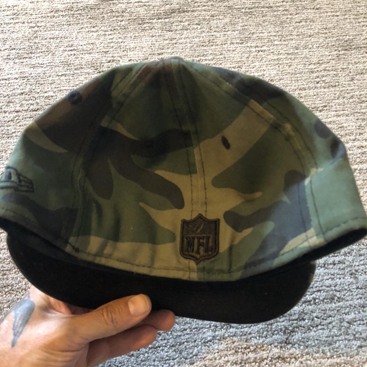 New York Giants ARMY CAMO TRUCKER Hat by New Era