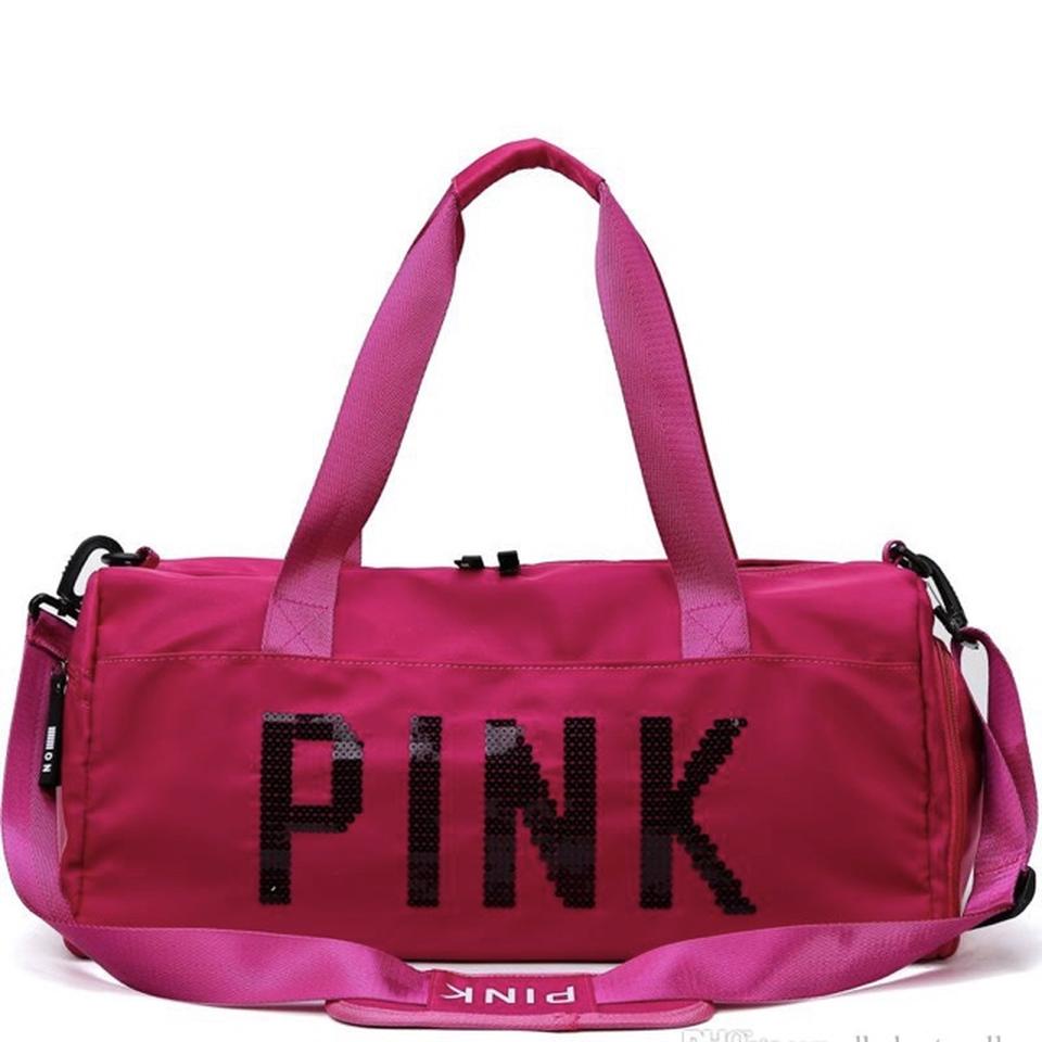 Victoria's Secret pink duffle bag New Large 20 by - Depop