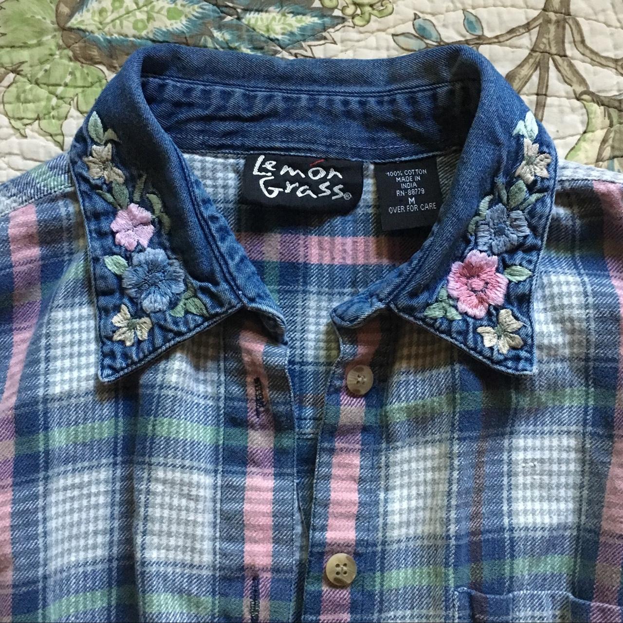 Vintage Back Packer Flannel Plaid Button Down with - Depop