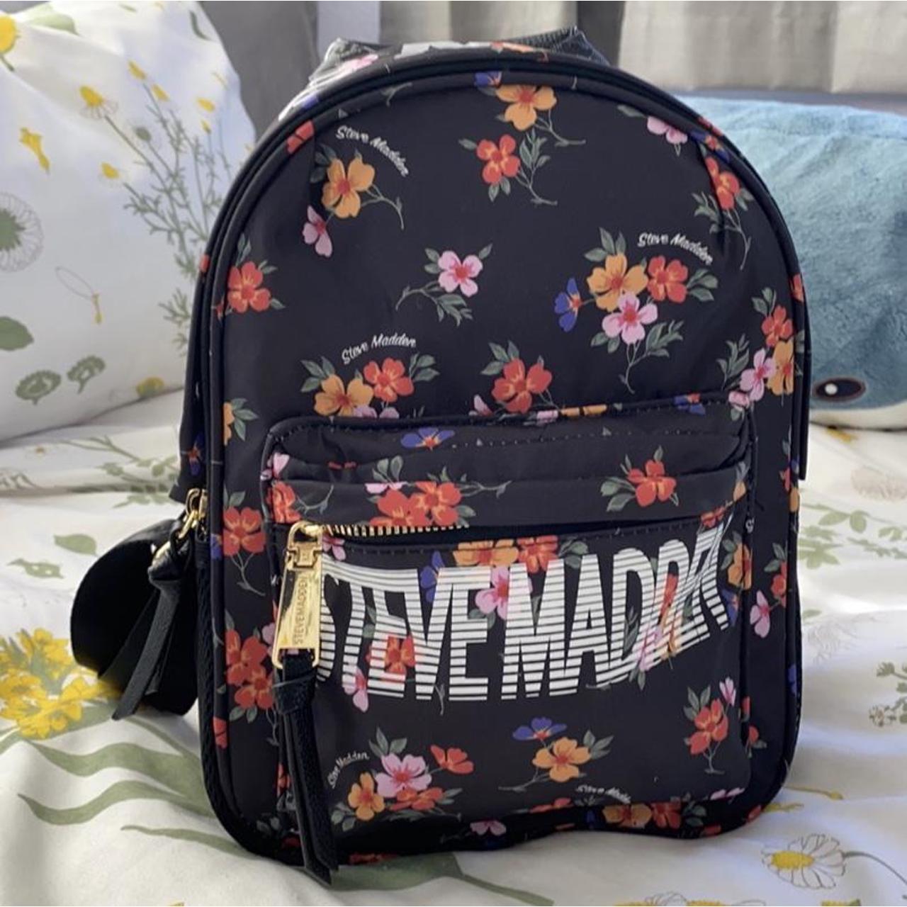 steve madden floral backpack