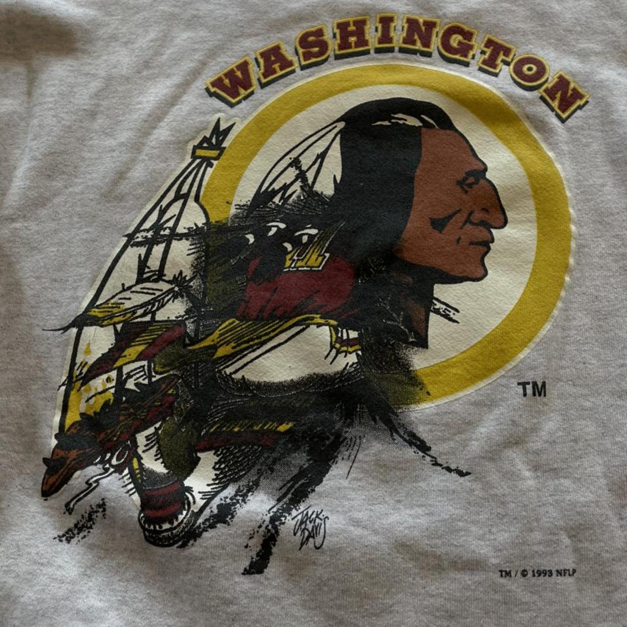 Vintage VTG 90s Nutmeg Washington Redskins Sweatshirt Red Crewneck