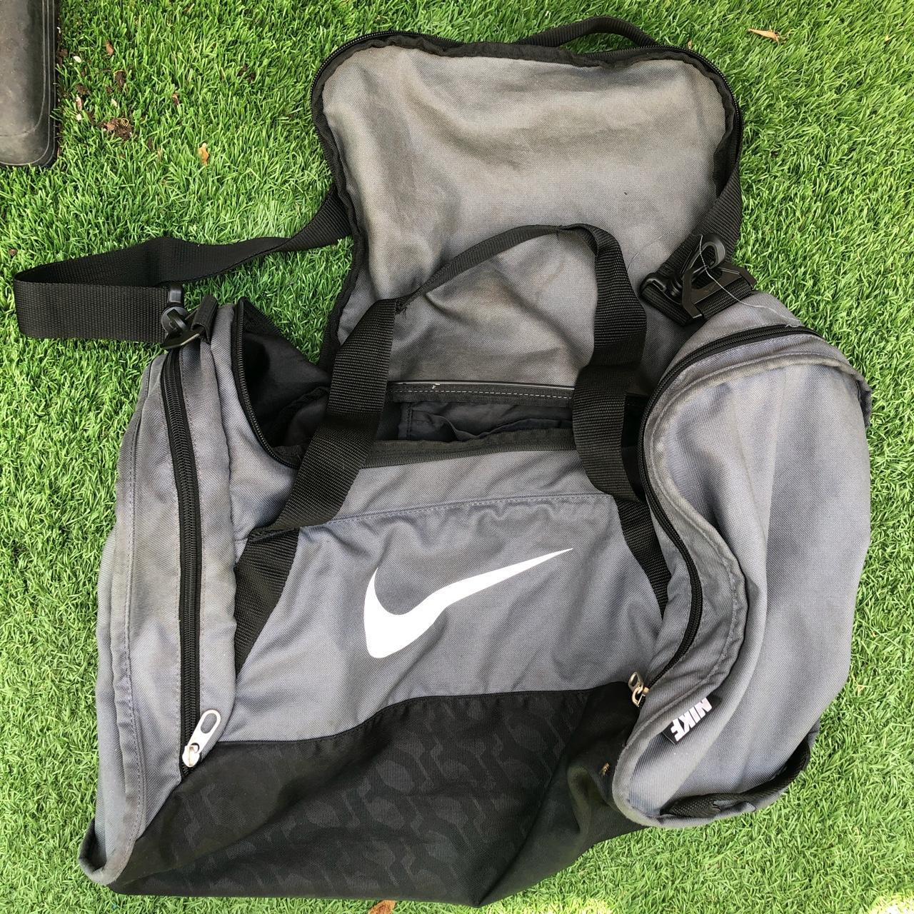 Nike duffel bag 2 side pockets 1 small pocket... Depop