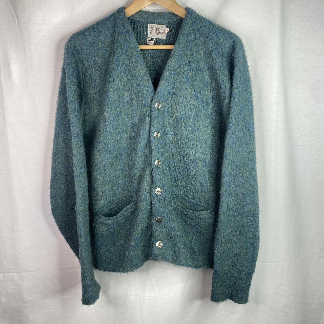 vintage mohair cardigan 70s grunge kurt cobain carti... - Depop