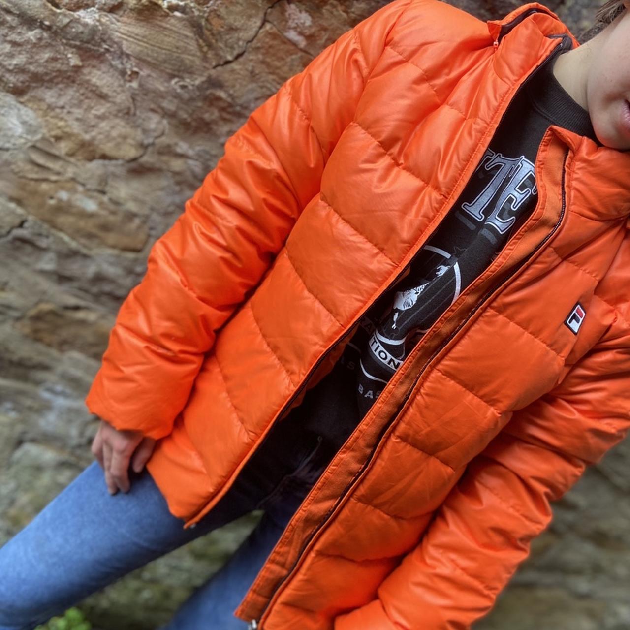 Fila orange hotsell puffer jacket