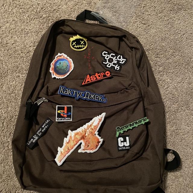 Travis Scott Cactus Jack Backpack With Patch Set Brown – Youthgenes Market