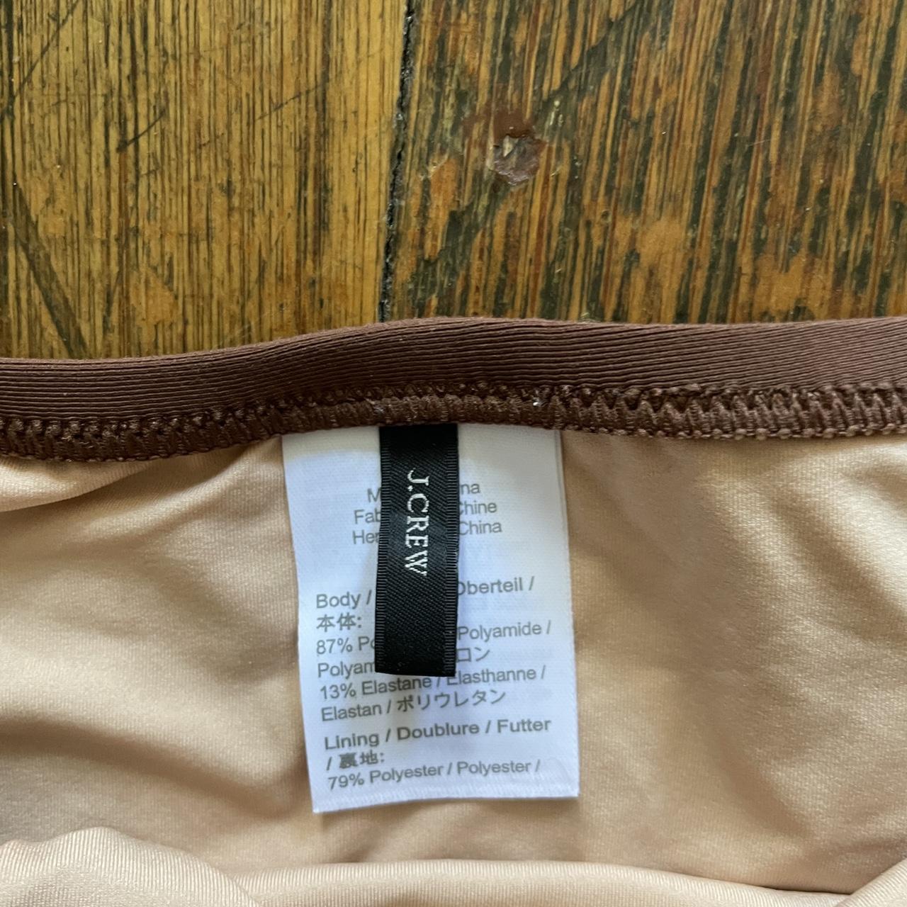 Brown J. Crew bikini set size xs bottom and 34A top.... - Depop