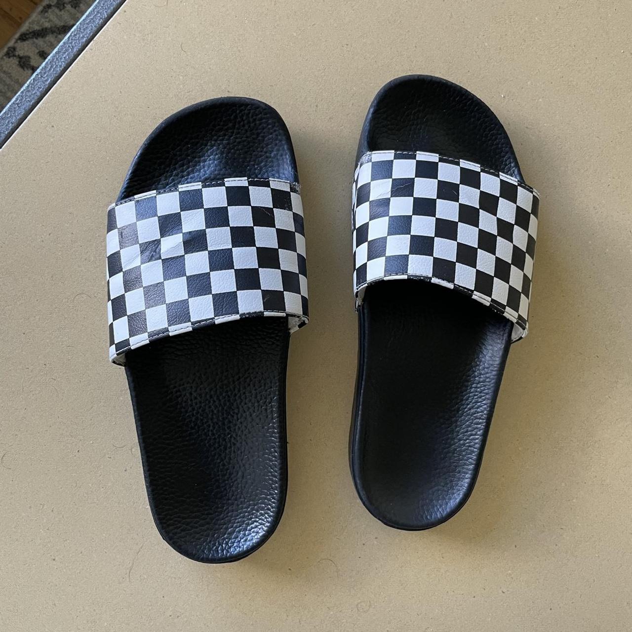 Vans checkerboard slide on sale sandal