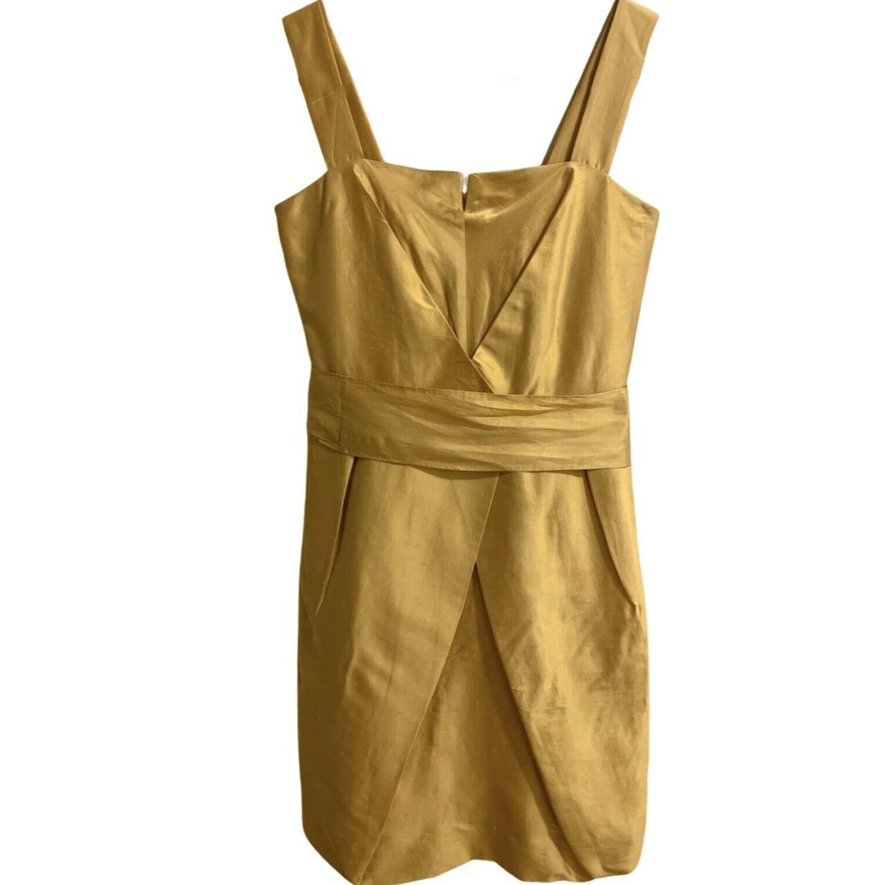 Max Mara Women's Gold and Yellow Dress