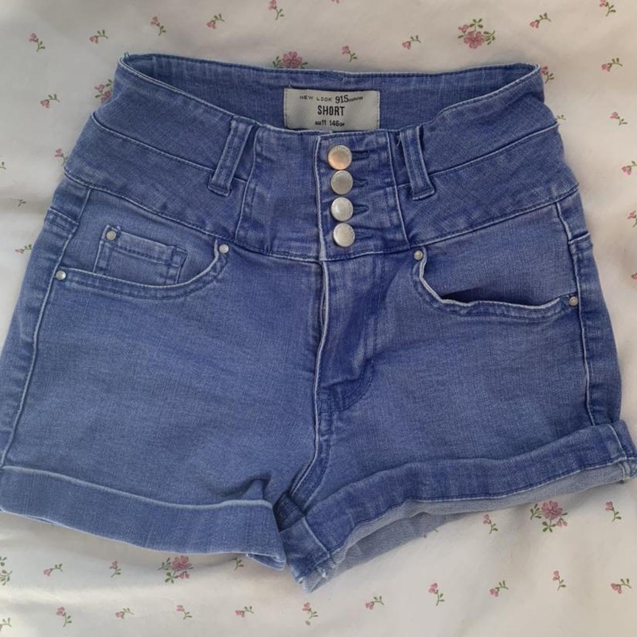 New look 915 blue denim shorts Age 11 might fit a 4.... - Depop