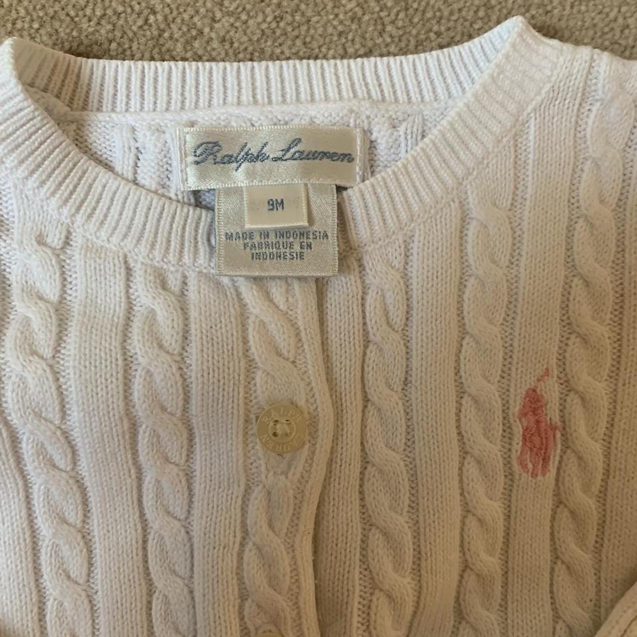 Ralph Lauren White Cardigan | Depop