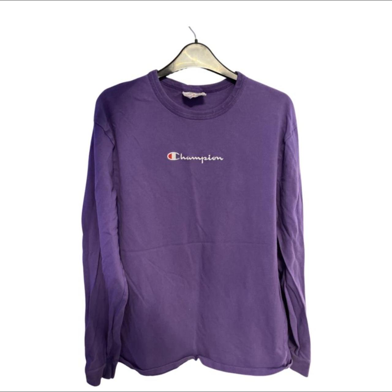 champion purple long sleeve