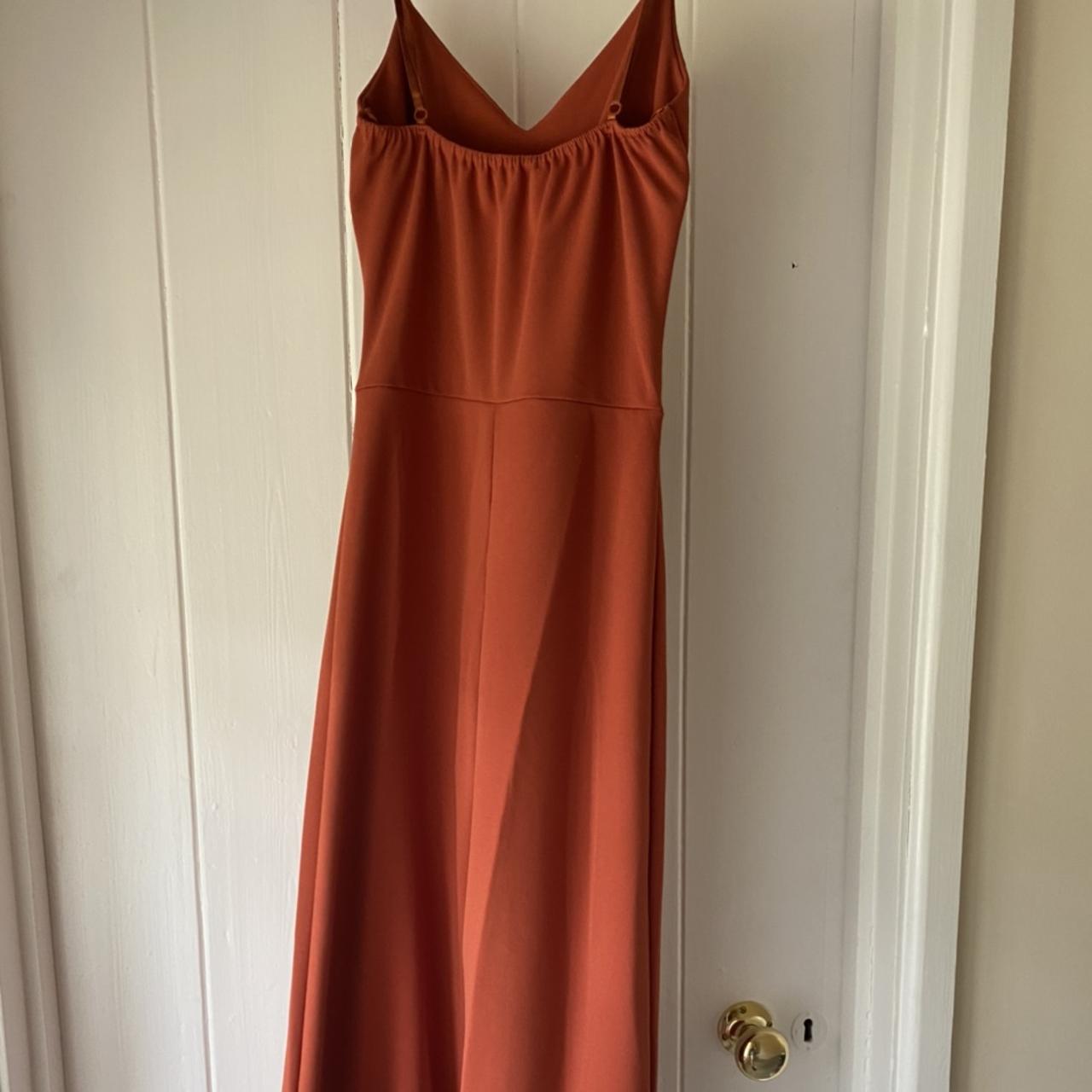 Quiz Women's Orange Dress | Depop