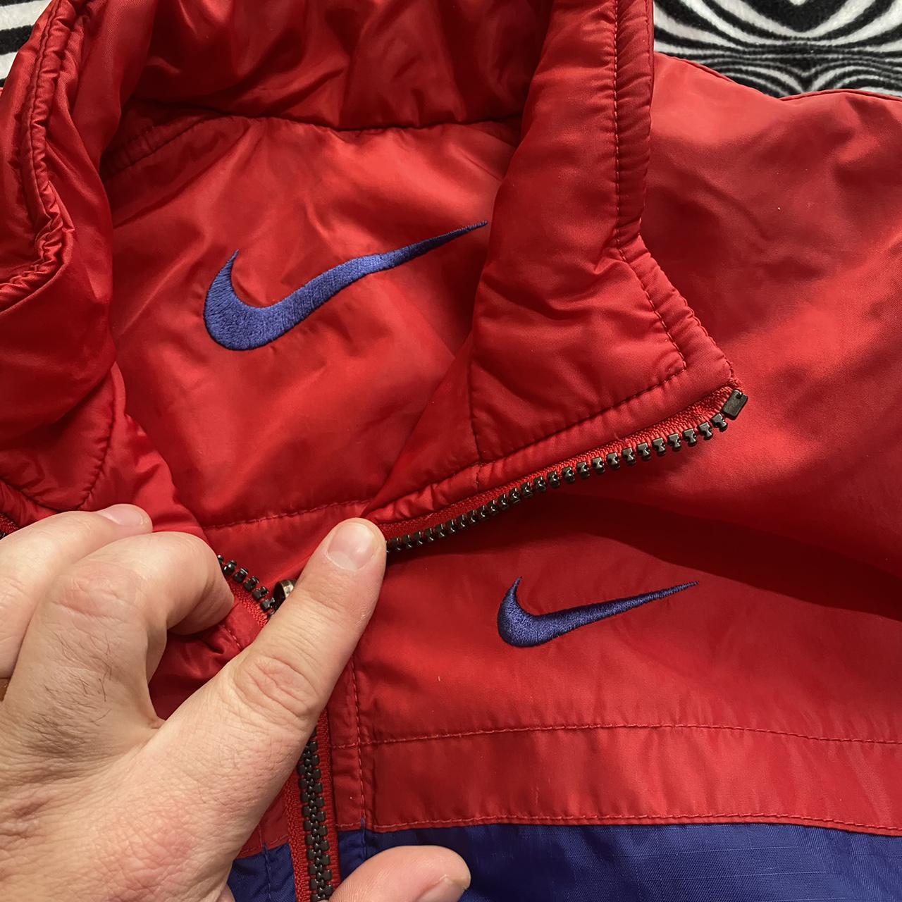 Nike Men's Red and Blue Jacket | Depop