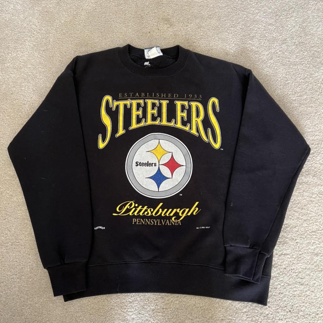 Vintage Pittsburgh Steelers Crewneck Sweatshirt... - Depop