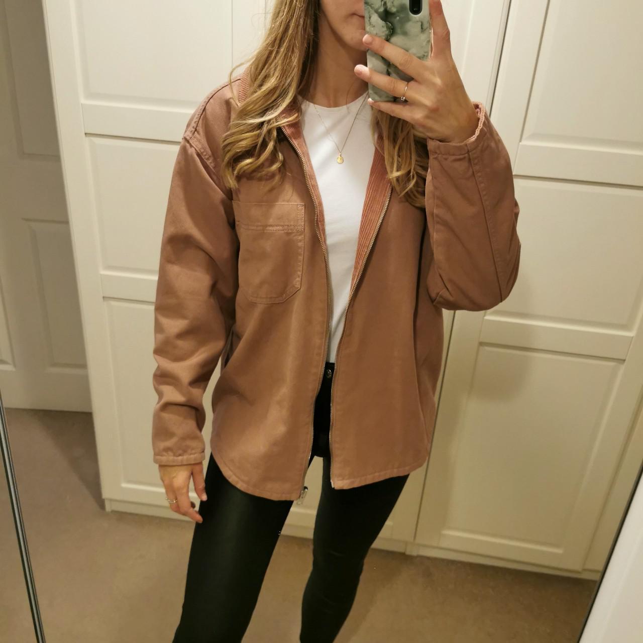 Topshop pink clearance cord jacket