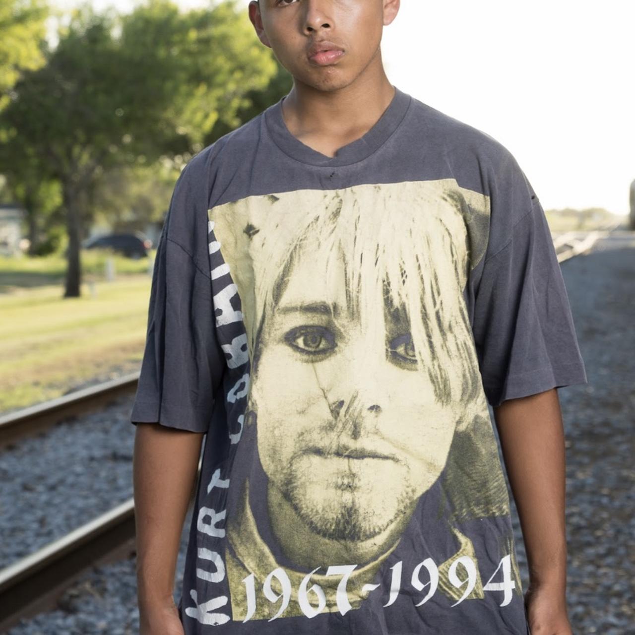 Vintage 90s Extremely Rare Kurt Cobain Grunge is | Depop