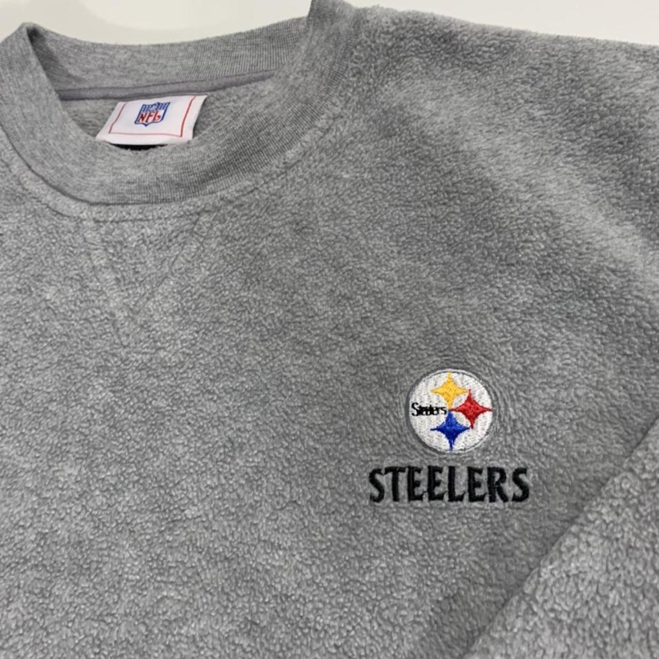 NFL Nike grey Steelers football sweater. Fleece - Depop