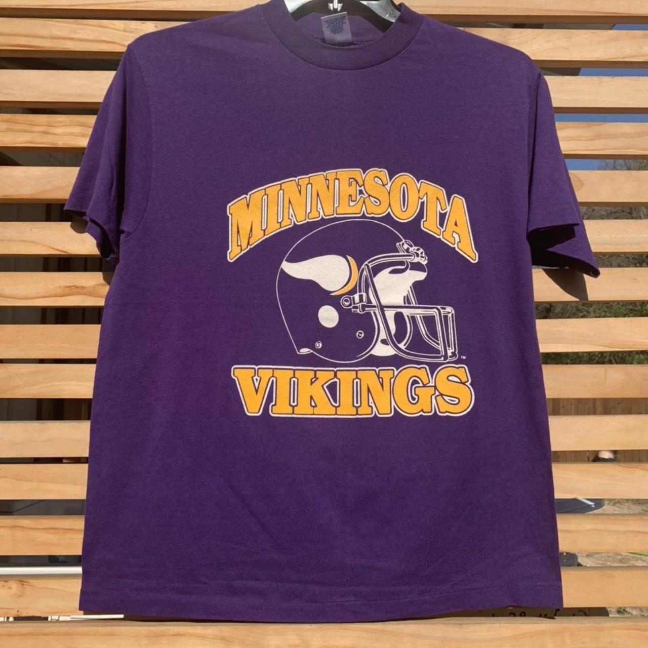 Vtg 90's Minnesota Vikings NFL Football Denim Shirt - Depop