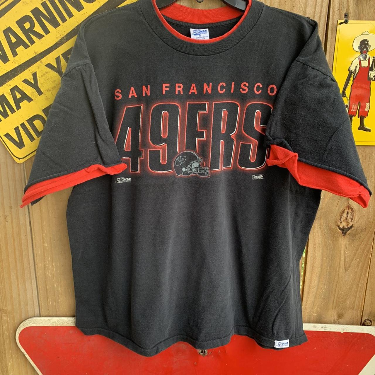 San Francisco 49ers Black Shirt Vintage looking - Depop