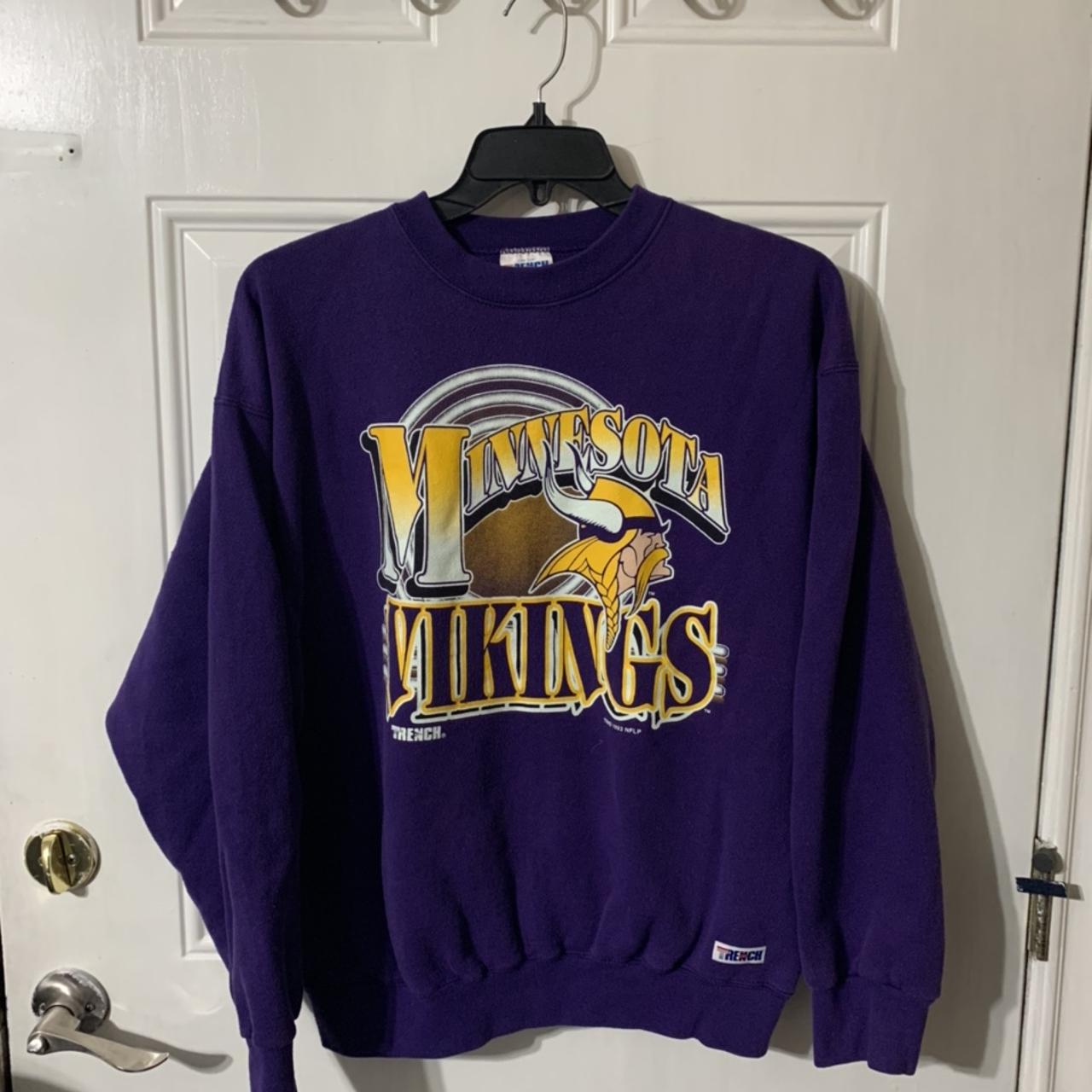 Vintage 1993 Minnesota Vikings Sweatshirt Size XL by Trench 