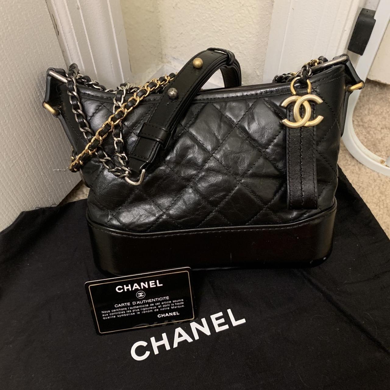 Chanel Dust Bag Black Cotton Bag Storage Bag Made in