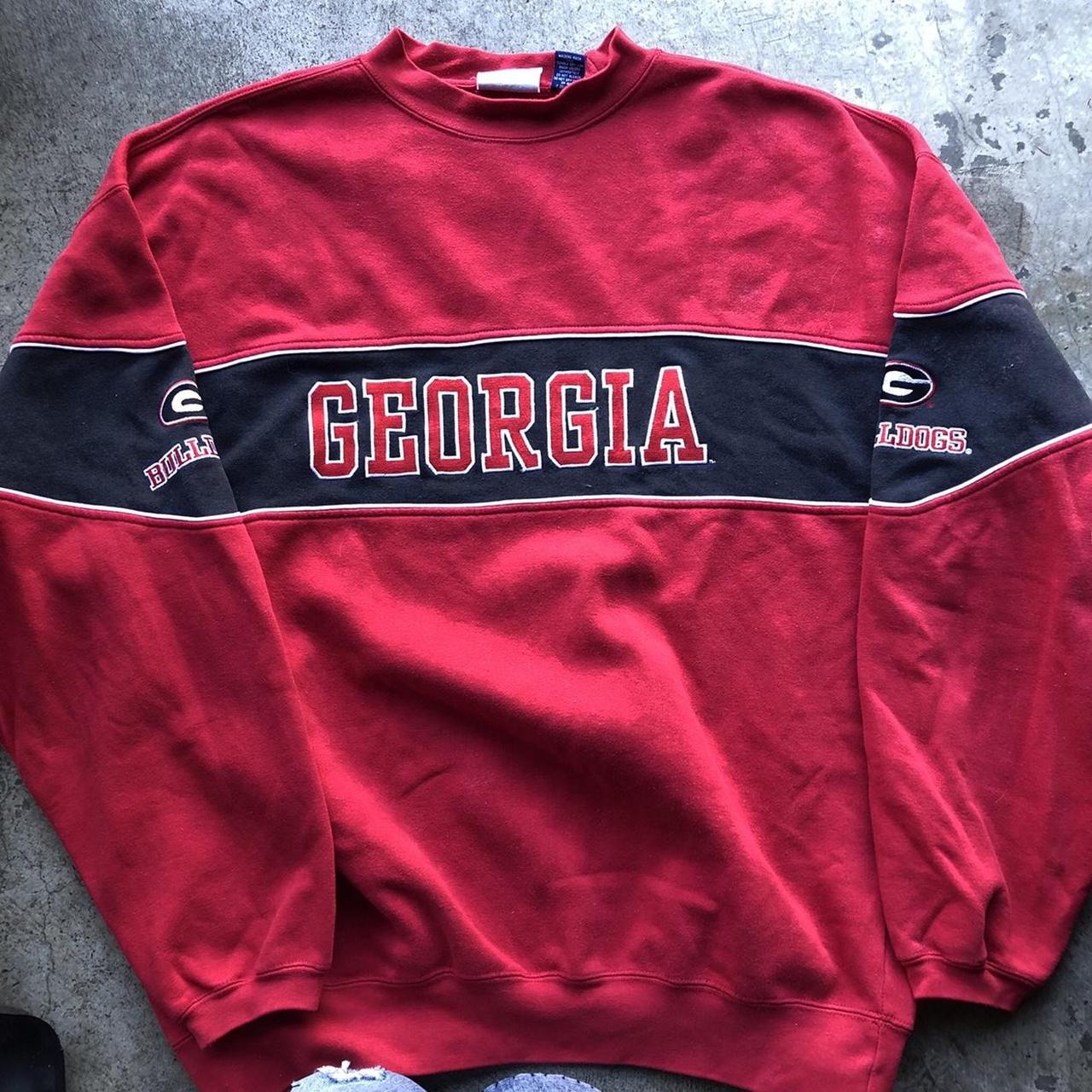 Vintage 90s Georgia bulldogs college red embroidered... - Depop