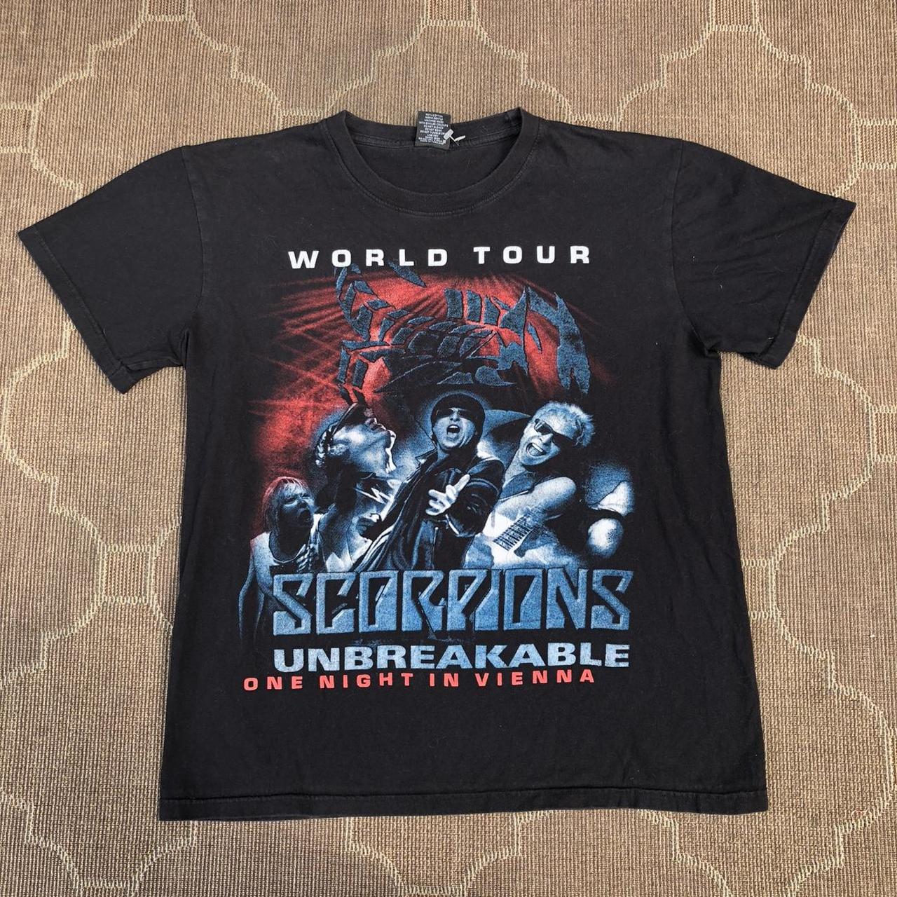 Vintage 80's Scorpions concert tour t-shirt.