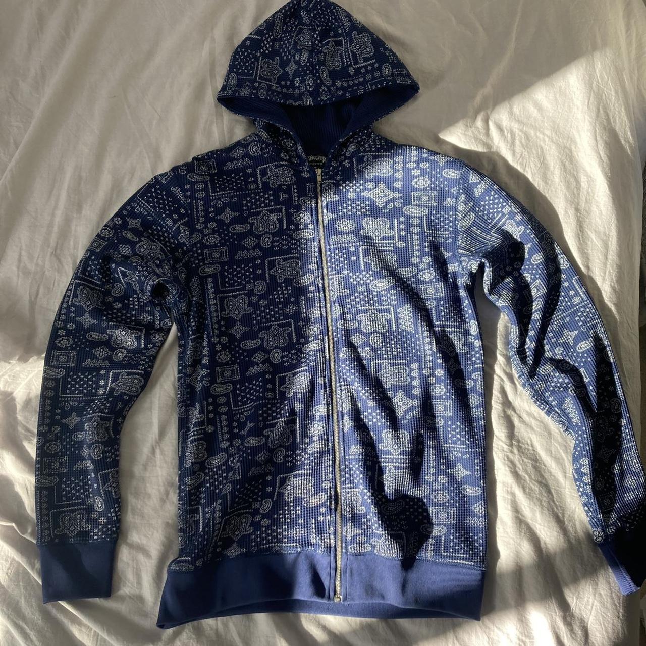 Stussy paisley bandana zip hoodie Size mens medium... - Depop