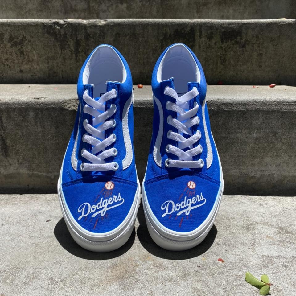 Dodger Vans Custom Message me your shoe size. Depop