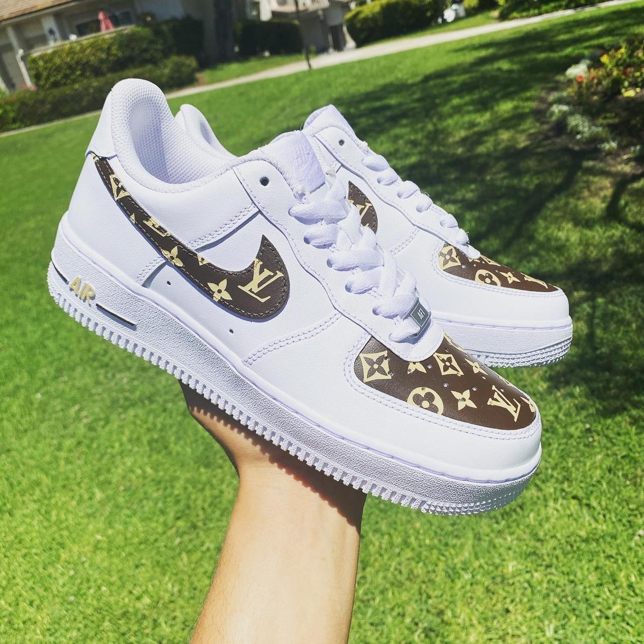 Used Air Force 1 x Louis Vuitton $100 OBO #lv - Depop
