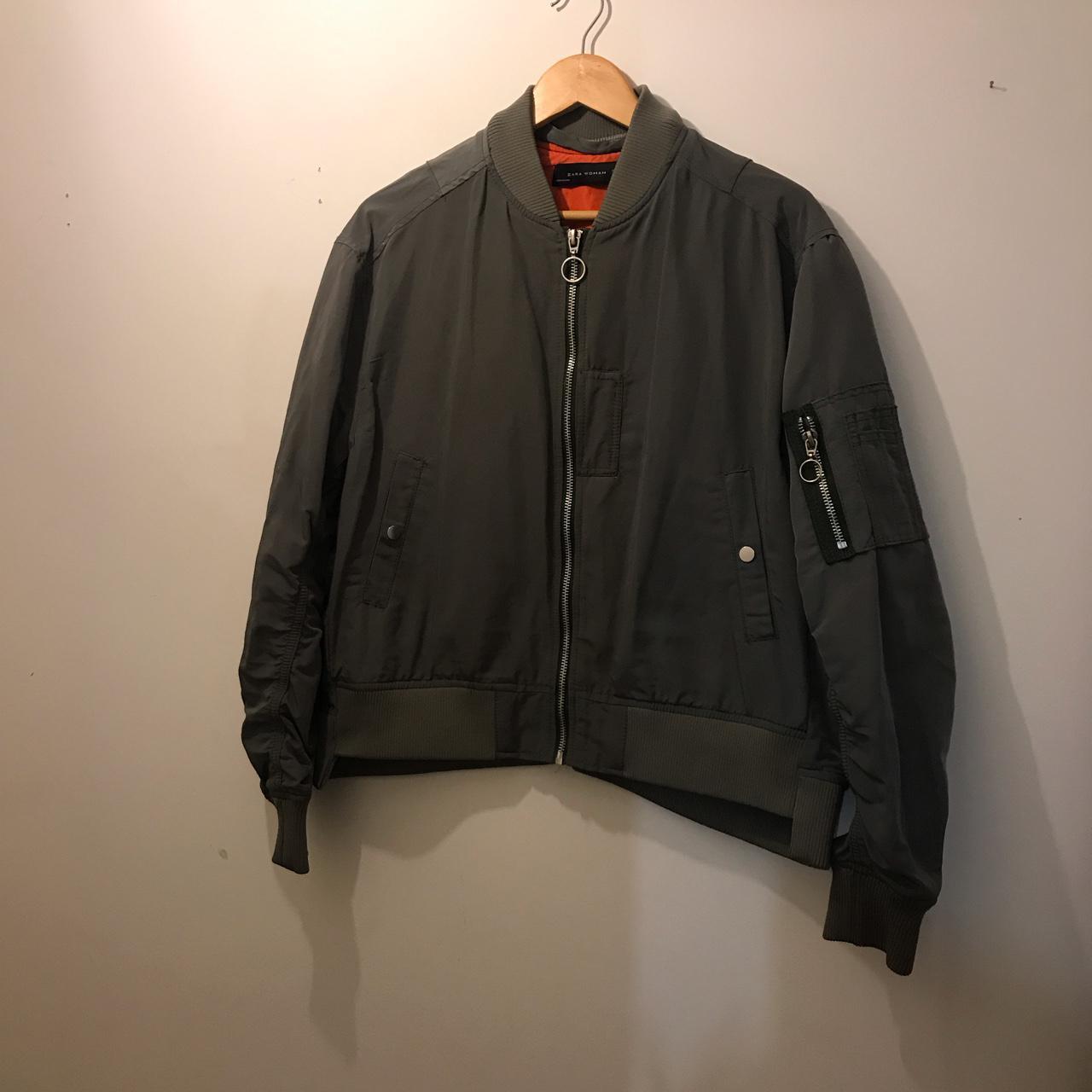 bomber jacket orange inside