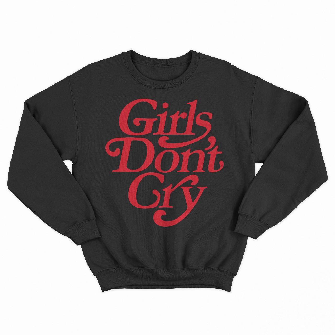 Girls don't cry sweatshirt. Hanes Unisex Crew Neck... - Depop