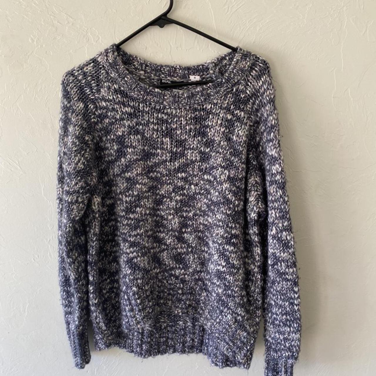Urban Outfitters BDG blue marked long sleeve sweater... - Depop